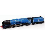 A Hornby Dublo 3-rail 'Duchess of Atholl' in BR blue and fitted with brass nameplates (VGR)