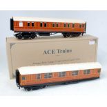 Ace Trains pair of LNER articulated sleeping coaches fitted with Wayoh bogies and finescale wheels