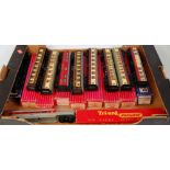 Hornby Dublo and Triang 00 gauge boxed coach and saloon group, 10 examples,