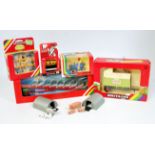 Britains 1/32nd scale Farming Implement and Accessory group, 11 boxed as issued examples,
