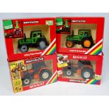 Britains 1/32nd scale boxed tractor group, 4 boxed as issued examples, to include No.