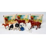 Britains Picture Packs Group, 3 boxed examples, to include No.5001 Shirehorse, No.