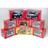 Britains Ford and JCB Farming Vehicle Group, 8 boxed as issued examples, to include No.