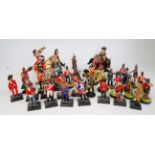Poste Militaire, Historex, Scottish Soldiers, and other mixed white metal military figure group,