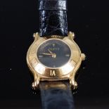 A ladies Gucci wristwatch with Gucci leather strap, 2.