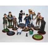 A collection of assorted Fairweather Collection resin figures,