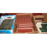 Three boxes of miscellaneous books to include 12 volumes of Cassells Illustrated History of England,