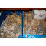 Two boxes of assorted cottage ornaments,