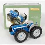 Universal Hobbies 1/16th scale model of a County 654, finished in blue, white and grey,