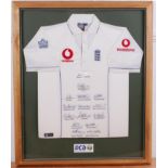 An England International cricket shirt,