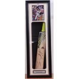 An Adidas Pellara cricket bat, signed by