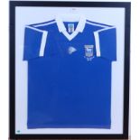 A reproduction Ipswich Town home footbal