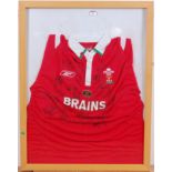 A Welsh International Rugby Union shirt,
