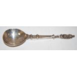 A large Victorian silver apostle spoon,