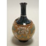 A Royal Doulton stoneware vase, of squat globular form,