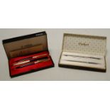 A Parker gents fountain pen; together with a matching ballpoint pen,
