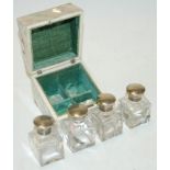 A Victorian ladies mother of pearl scent bottle case,