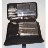 A cased set of St Moritz chefs knives (unused)