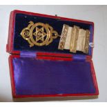 A mid-20th century silver gilt Masonic jewel,