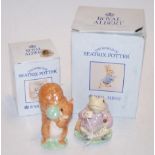 Two Royal Albert Beatrix Potter figures, to include; Squirrel Nutkin and Jeremy Fisher,