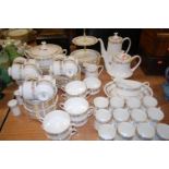 A Royal Albert twelve place setting tea and dinner service,