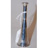 A late Victorian silver novelty pepperette in the form of a hunting horn,