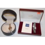 A boxed Peers Hardy ladies 1946 farthing coin watch;