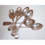 A set of six Victorian Scottish silver teaspoons
