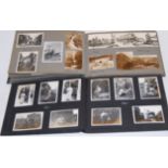 A mid-20th century photograph album and contents,