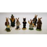 A set of seven Royal Doulton Bunnikins figures,