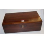 A 19th century mahogany writing slope,