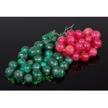 A quantity of malachite beads (from a necklace,