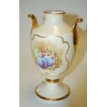 A Coalport bone china pedestal vase,