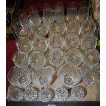 A box of miscellaneous glassware,