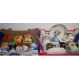 Two boxes of miscellaneous china,