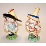 A pair of early 20th century porcelain Mansion House dwarves,