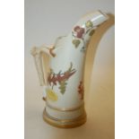 A Royal Worcester ivoryware tusk jug, shape No.