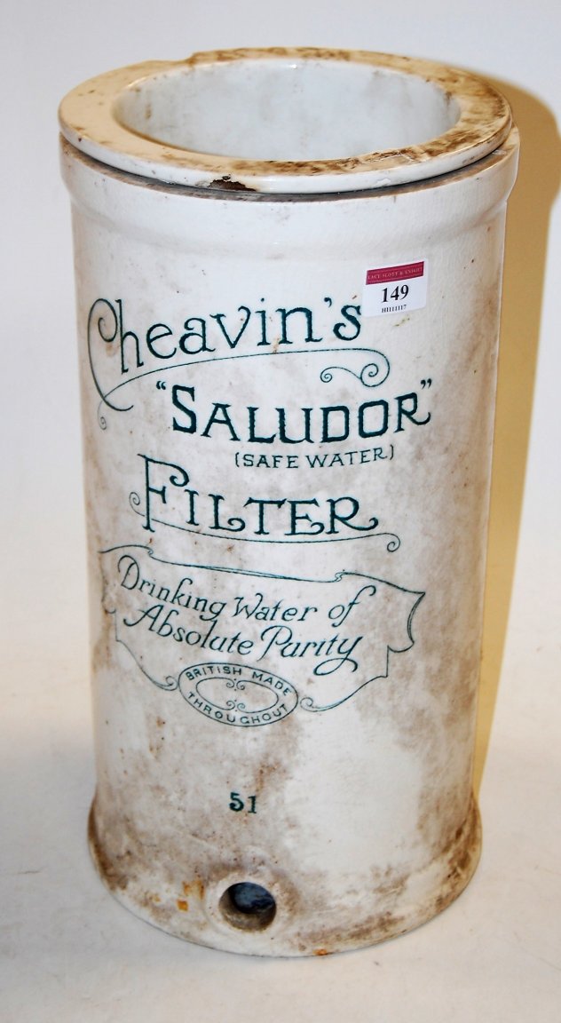 A Victorian Cheavin's "Saludor" water filter
