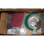 A collection of miscellaneous items, to include; Wedgwood campagna shaped urn, glass bowls,