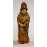 A reproduction Chinese figure of a female in standing pose,