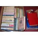 Two boxes of various hardback books to include Memoirs of William Hickey