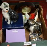 A box of miscellaneous items,