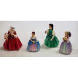 Four Royal Doulton figurines, to include; Lavinia HN1955, Francine HN2425, Daisy May M67,