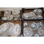 Three boxes of various Coalport Indian Tree dinner and tea wares Condition Report / Extra