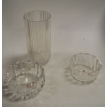 A small Orrifors clear glass bowl signed verso numbered 4188-121,