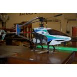 A Kyosho remote controlled helicopter,