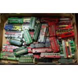 A quantity of mixed 1/76 scale boxed and part boxed public transport diecasts by EFE, Corgi,