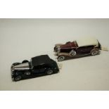 Two Franklin Mint boxed 1/24 scale diecasts to include a 1930 Duesenberg J Derham Tourer and a