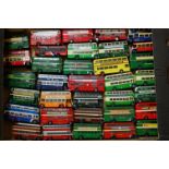 A tray of mixed 1/76 scale public transport diecast vehicles to include EFE, and Corgi,
