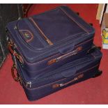 Two Antler canvas suitcases